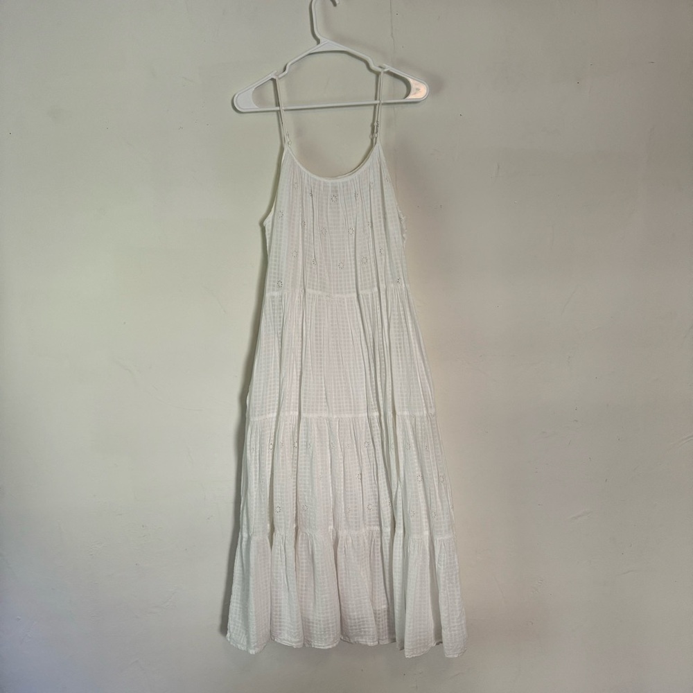 White Eyelet Tiered Maxi Dress • Universal Threads